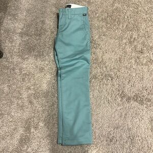 Kids seafoam, green vans slacks